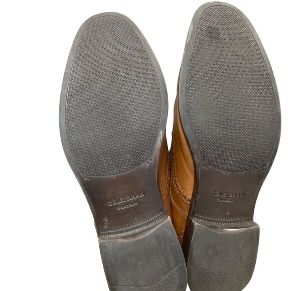 Cole Haan Mens Brown Leather Wingtip Oxford Shoes Size 12M SKU 9413 - Picture 5 of 16